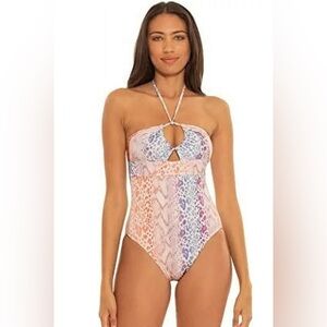 NWOT Virtue MULTI Candice Multi-Way One Piece Swimsuit Size Small (S)